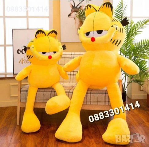 Гарфилд Коте Garfield Плюшен котарак 80см , снимка 5 - Плюшени играчки - 41547688