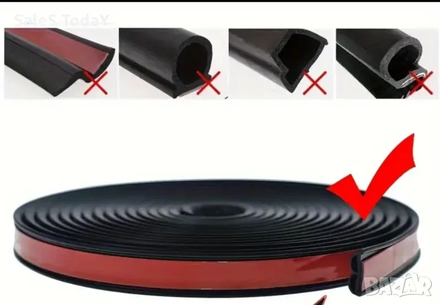 Гумено уплътнение за врата двойно,4,3м. , снимка 2 - Аксесоари и консумативи - 47432673