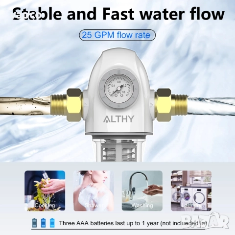 Автоматичен филтър за водопровод ALTHY AUTO2, снимка 4 - ВИК - 51462937