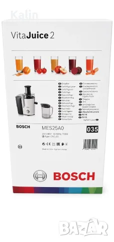 Продавам сокоизтисквачка Bosch VitaJuice 2 (MES25A0), снимка 5 - Сокоизстисквачки и цитрус преси - 56223040