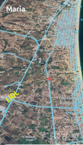 25 000€ - Greece 🇬🇷 Paralia Vrasna ♥️  Plots for sale 450m to the beach ⛱️  In city's plan , снимка 5 - Парцели - 53791218