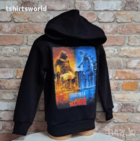 Нов детски суичър с дигитален печат Годзила срещу Конг (Godzilla vs. Kong), снимка 3 - Детски анцузи и суичери - 42740643
