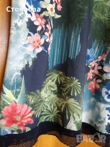 Красива блуза с флорални мотиви - XL, снимка 6 - Туники - 41407967