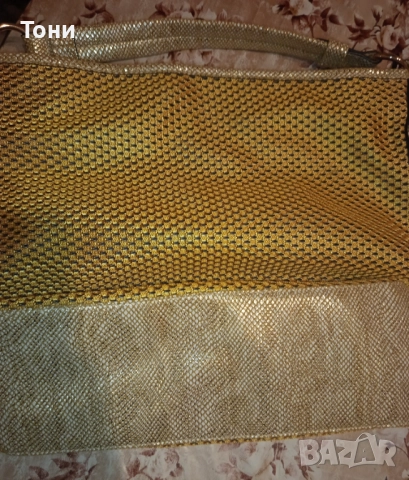 Нова Златиста Дамска Чанта , снимка 6 - Чанти - 52406857