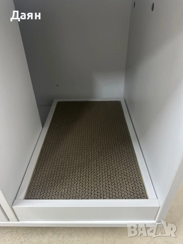 Шкаф за котешката тоалетна с драскалка COSTWAY, снимка 6 - За котки - 53430020