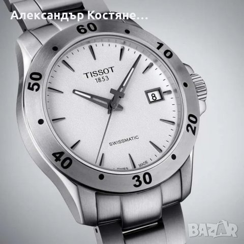 Мъжки часовник Tissot V8 Sapphire 42mm Уникален, снимка 4 - Мъжки - 40359885