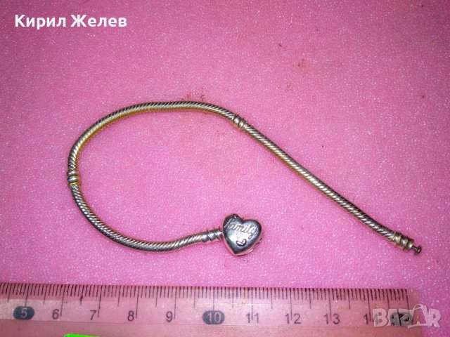 СТИЛНА ФЕШЪН АРТ ГРИВНА ПАНДОРА Family ДЪРВОТО на ЖИВОТА с ИСКРЯЩИ КРИСТАЛИ 43195, снимка 5 - Гривни - 44406109