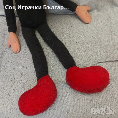 Стара Голяма Соц Българска Плюшена Играчка Кукла Мини Маус, снимка 6 - Колекции - 53499211