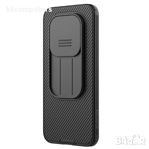 NILLKIN Camshield Pro Калъф за Xiaomi Redmi Note 15 Pro 5G - PC+TPU, Плъзгащо капаче за камера, Чере