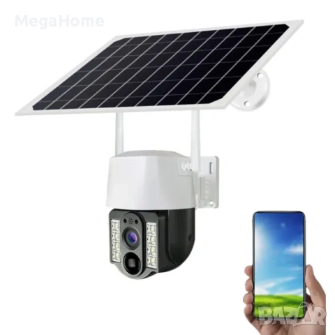 Автономна Соларна 4G Камера V380Pro за наблюдение, WIFI, HD, SIM, снимка 6 - IP камери - 53241977