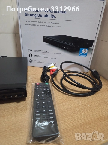 компактен DVD/CD плейър с поддръжка на Full HD. , снимка 3 - Плейъри, домашно кино, прожектори - 53755529