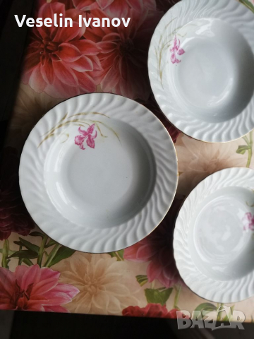 Комплект плато и 10 чинии, снимка 10 - Чинии - 36018798