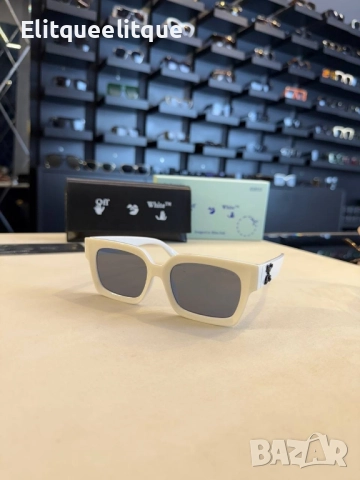 очила с черен обикновен калъф и Ув защита Gucci off white, снимка 11 - Слънчеви и диоптрични очила - 52240841