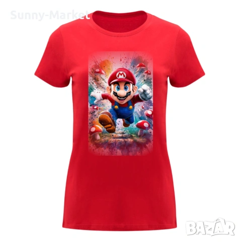 СУПЕР МАРИО дамски , детски и мъжки тениски и блузи 