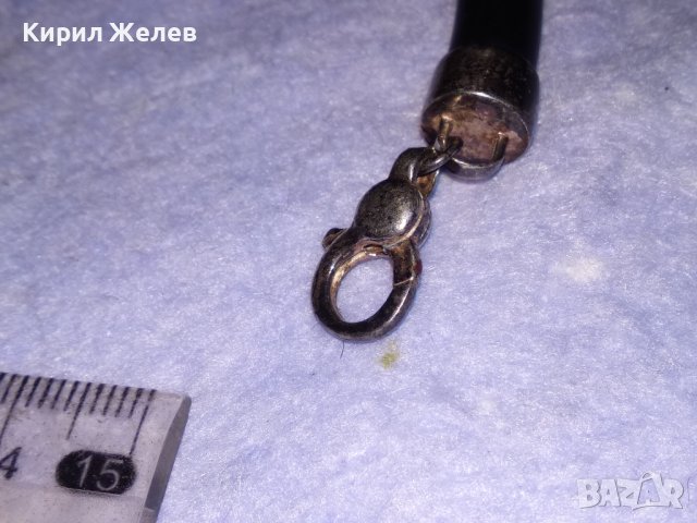 СТАРА ШИКОЗНА СИЛИКОНОВА СРЕБЪРНА АРТ ГРИВНА СРЕБРО 925 ПРОБА 25964, снимка 17 - Гривни - 41638272