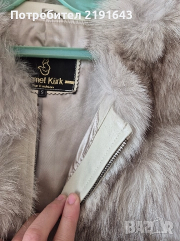 елек от естествен косъм и кожа, снимка 3 - Елеци - 52099405