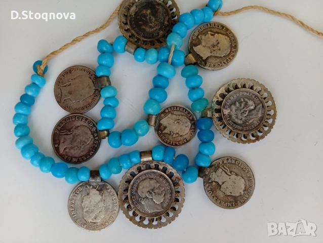 Автентичен сребърен Пендар(накит) с 9 Исторически монети/Царство България и Австро-Унгария/!, снимка 6 - Други ценни предмети - 53625960