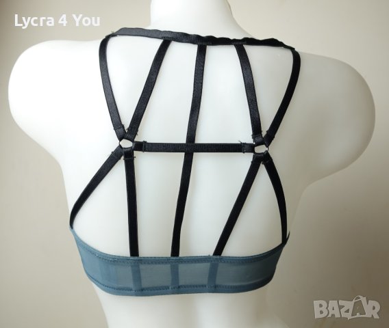 Cybele 70A сутиен в сиво и черно с предно закопчаване, снимка 5 - Бельо - 41377344