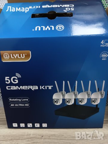 WIFI безжични комплект 4 камери 4K ULTRA HD + DVR за вътрешно външно видео наблюдение нощно