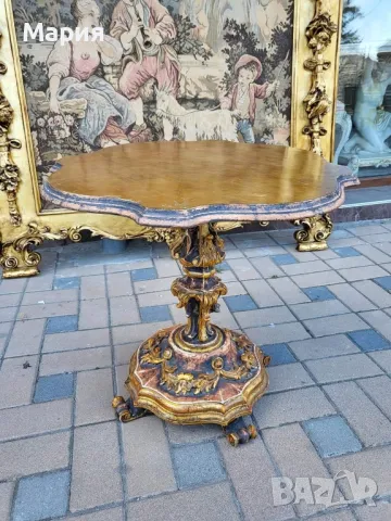 Италианска барокова масичка 065, снимка 1