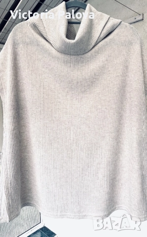 Модерна красива блуза - поло без ръкави, снимка 7 - Блузи с дълъг ръкав и пуловери - 52022815