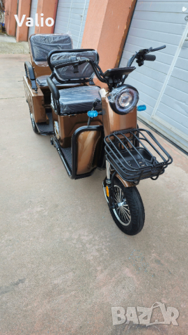 Електрическа триколка двуместна товарна 1000W