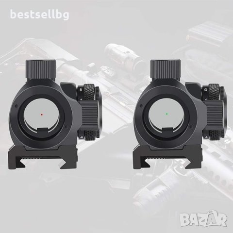 Малък тактически мерник бързомер 1х20 бързо закрепване пистолет пушка, снимка 7 - Оборудване и аксесоари за оръжия - 35888258