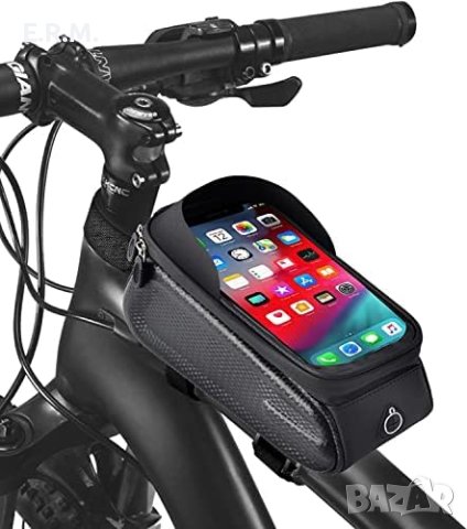 Велосипедна чанта Soumit чанта за рамка водоустойчива за колело стойка телефон какъф