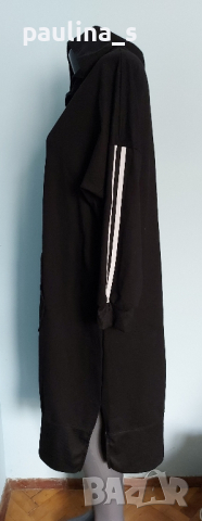 Ватирана рокля тип хууди с качулка / голям размер , снимка 5 - Рокли - 44792716