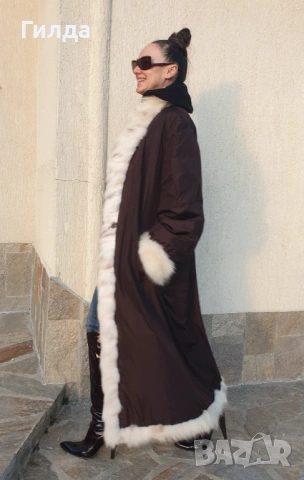 манто от арктическа лисица M, снимка 7 - Палта, манта - 52038773