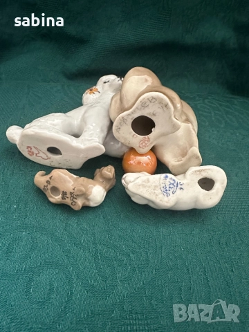 Статуетки/фигурки кучета на Дулевский завод за порцелан (Дулево) и ЛФЗ Ломоносов, снимка 3 - Статуетки - 52998981