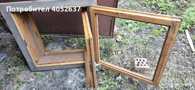 Продавам изгодно 1 врата (пресован картон) + бонус 2 дървени дограми, снимка 3 - Интериорни врати - 48862533