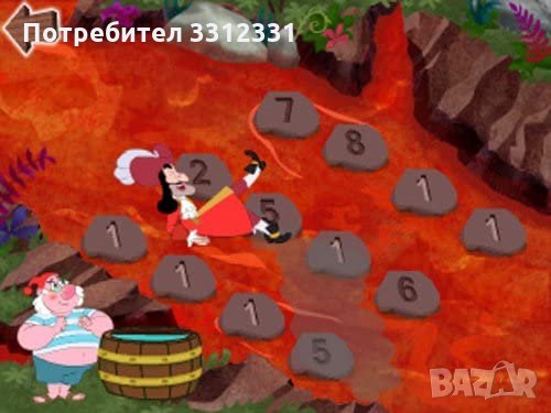 Математика 3-5г. с LeapFrog Explorer Game: Disney Jake and the Never Land Pirates , снимка 4 - Образователни игри - 35864963