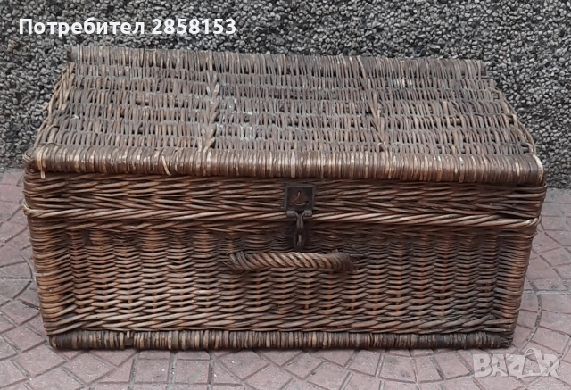 Стар ръчно плетен куфар, снимка 6 - Антикварни и старинни предмети - 51490511