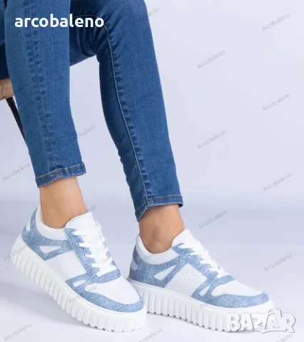 Дамски ажурни маратонки с масивна подметка Lusinda, 2цвята , снимка 6 - Маратонки - 49120985