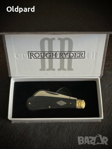 Висококачествен класически сгъваем нож с едно полирано острие. Hawkbill Black Micarta (RR2213), снимка 1 - Ножове - 42699997