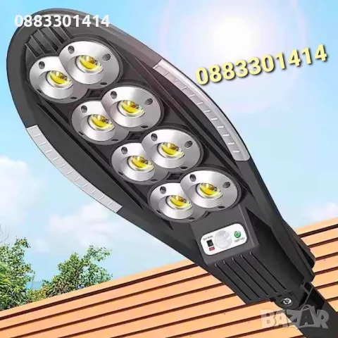 Smart Соларна улична лампа 180W с дистанционно управление , снимка 2 - Соларни лампи - 49783281