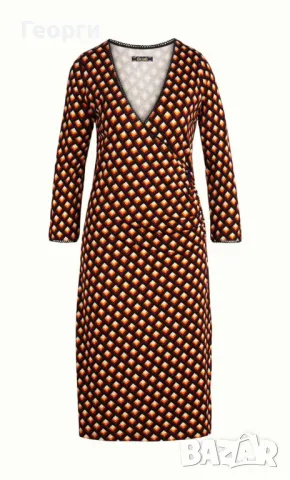 Елегантна всекидневна зелена рокля King Louie, допущам коментар по цената, снимка 2 - Рокли - 50421495