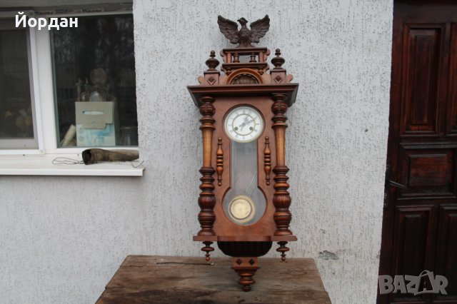 Немски стенен часовник, снимка 1 - Антикварни и старинни предмети - 44390071
