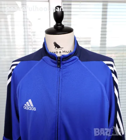 Adidas - оригинално мъжко синьо спортно горнище  размер XL , снимка 2 - Спортни дрехи, екипи - 47998571