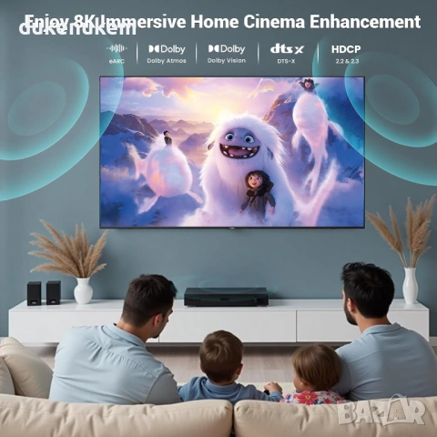 HDMI 2.1 кабел 48Gbps – 1 м, 8K/4K 240Hz, Ultra High Speed, снимка 7 - Кабели и адаптери - 53172391