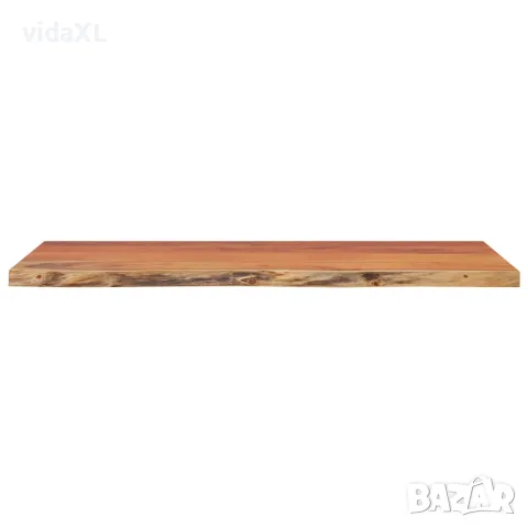 vidaXL Плот за маса, 80x40x3,8 см, правоъгълен, акация масив, жив ръб, снимка 4 - Етажерки - 56147301