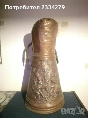 Стари съдове, орнаментирани кофи за камина. , снимка 17 - Антикварни и старинни предмети - 48558188