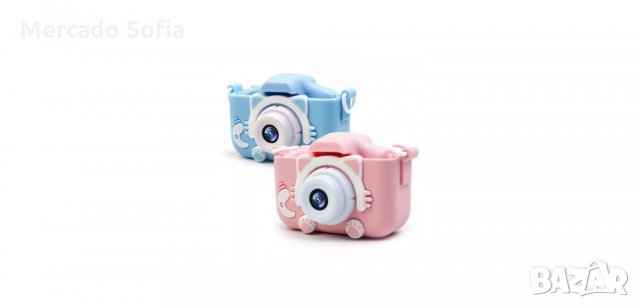 Детски фотоапарат с калъфче, фото с кейс, розов, снимка 3 - Образователни игри - 34463937