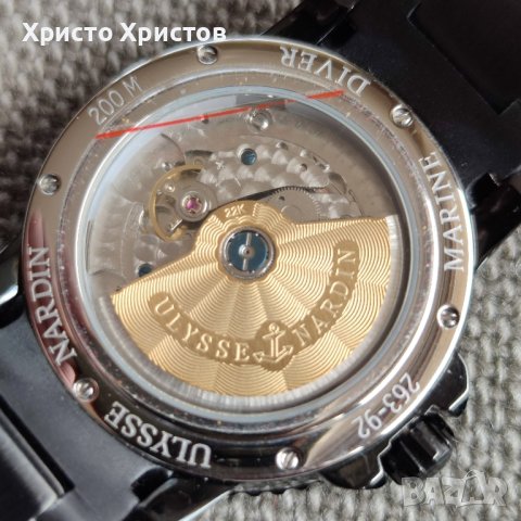 Top promo!! Луксозен мъжки часовник Ulysse Nardin Marine Diver 200 M. 263-92, снимка 8 - Мъжки - 32159189