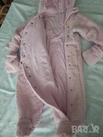 Плътен ромпър за бебе момиче. Размер 9-12м , снимка 3 - Бебешки ескимоси - 52572443