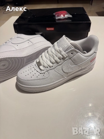 Nike Air Force 1 Low Supreme – бели, снимка 4 - Ежедневни обувки - 52092217