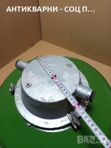 Соц Стара Голяма Емайлирана Българска Лампа. , снимка 9 - Антикварни и старинни предмети - 51737907