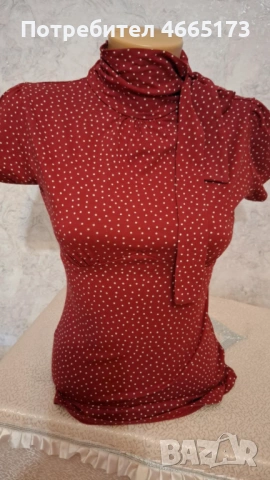 Дамска Блузка с къс ръкав, снимка 5 - Блузи с дълъг ръкав и пуловери - 53037590