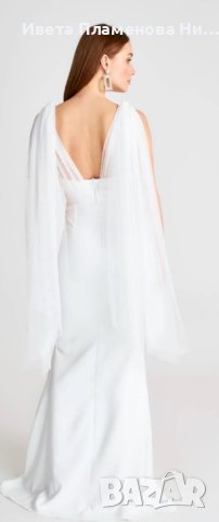 Сватбена рокля с перли, снимка 2 - Рокли - 40422286
